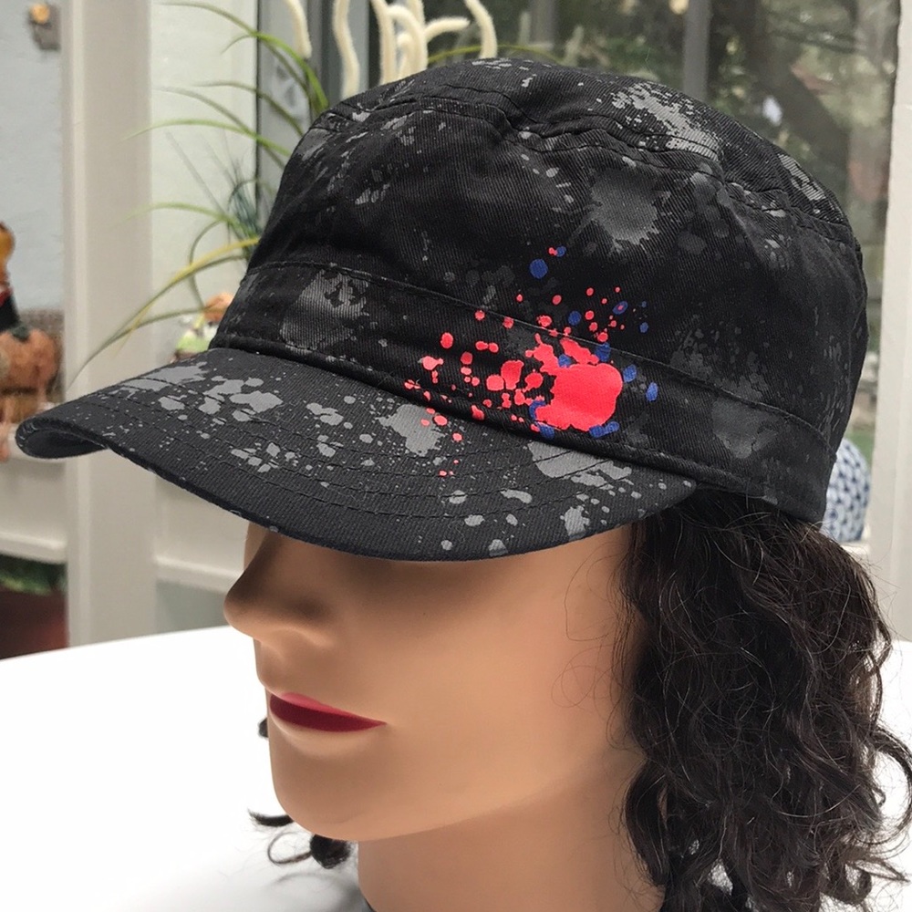 Black & Gray Cotton Hat